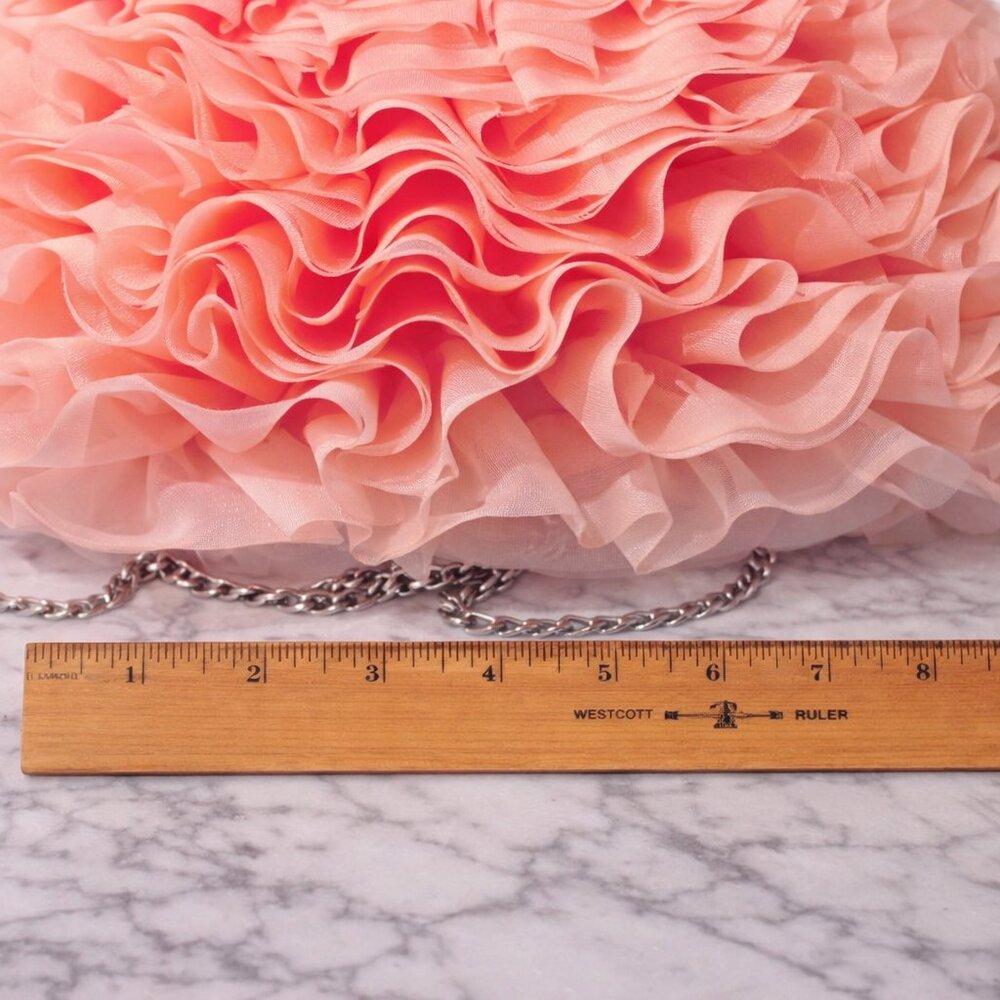 🌸 NWOT Sincerely Jules Pink Ruffled Clutch 🌸 - Picture 7 of 7